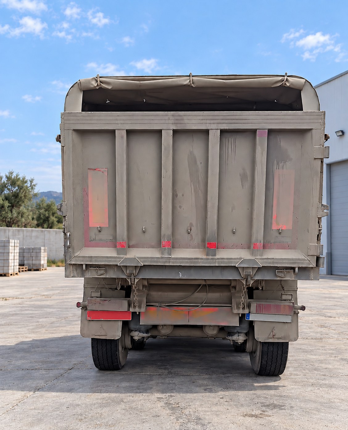 Bañera de aluminio de Grup Fusió cubierta con la lona